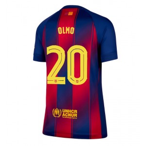 Barcelona Dani Olmo #20 Jalkapallovaatteet Naisten Kotipaita 2025-26 Lyhythihainen
